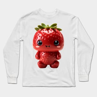 Cute Kawaii Baby Strawberry Long Sleeve T-Shirt